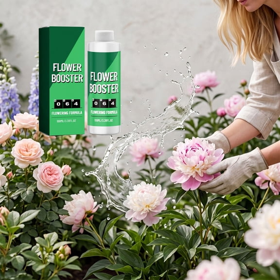 100ml Flowering Plant Special Nutrient Solution Natural Growth Regulator Balanced Element Formula Boost Bloom Quality Enhance Foliage Vitality Easy Absorption for Novice Professional Gardener Daily