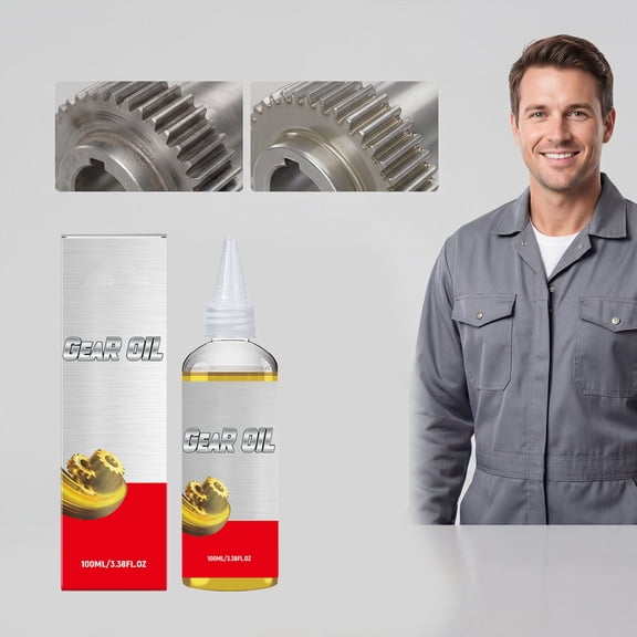 100ml Gear Lubricant Oil Industrial Metal Gear Lubricant Rust Proof Multi Scene Use Convenient Maintenance Portable Size for Mechanical Equipment Power Tools Automotive Gears and Industrial Use