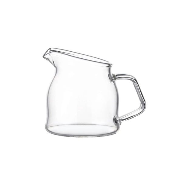 100ml Glass Creamer Pitcher With Spout, Small Milk Jug Espresso Coffee Tea Serving Sauce Syrup Mini Pouring Cup Kitchen Tableware Clear Glass