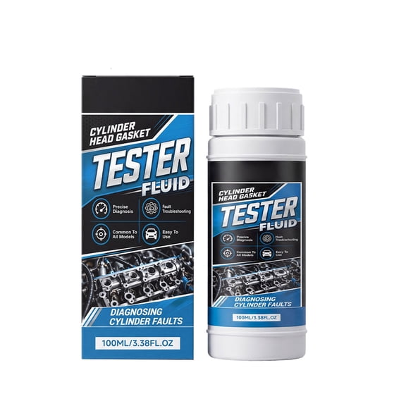 100ml Head Gasket Test Fluid Combustion Detection Fluid Fast Accurate Coolant Tester Fluid for Car Motorcycle Truck Gasoline Diagnos