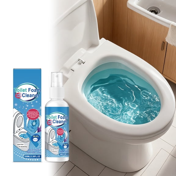 100ml Household Bathroom Toilet Cleaner,Automatic Toilet Cleaner,Powerful Toilet Bowl Cleaner,Stain Remover Odor Reducer Remover for Toilets Squatting Pans,Deep Cleaning