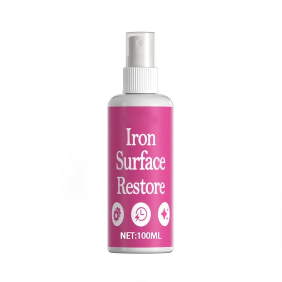 100ml Iron Soleplate Cleaner Spray Removes Rust & Burnt Residue Multi-Purpose Non-Scratch Formula