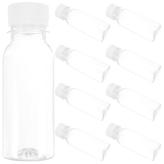 100ml Juice Bottles, 10Pcs Reusable with Caps