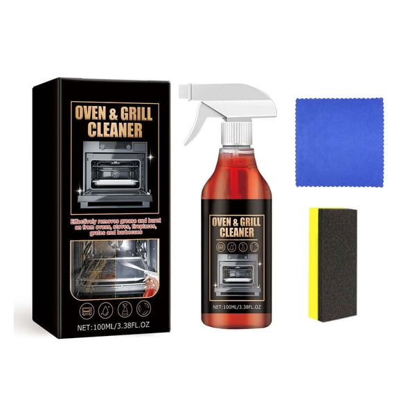 100ml Kitchen Heavy Oil Cleaner Spray, Clean Spray Cleaner for Ovens, Countertops, Stovetop, Multipurpose Kitchen Heavy Oil Cleaning Agent