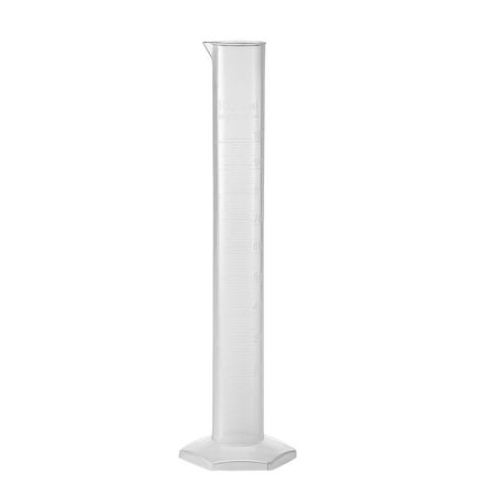 100ml Laboratory Measurements Clear White Plastic Graduated Cylinder