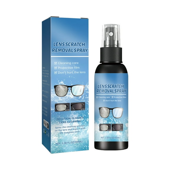 100ml Lens Scratch Removal Spray, Lens Clean Refurbish Conditioner, Multifunctional Scratch Remover Spray for Lens Surface Cleaning Polishing and Minor Scratch Repair Maintenance