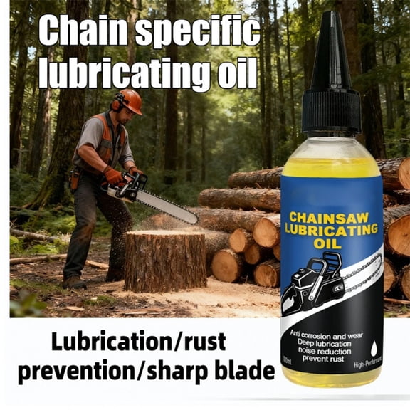 100ml Micro Molecular Chainsaw Lubricating Oil, Anti-Rust Bar & Chain Lube for Gas & Electric Saws, Multipurpose Lubricant for Door Locks Hinges & Metal Tools,1PC