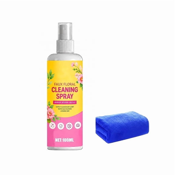 100ml Multi-Material Faux Floral Cleaning Spray Kit