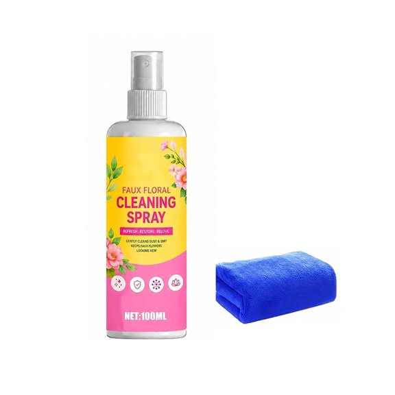 100ml Multi-Material Faux Floral Cleaning Spray Kit