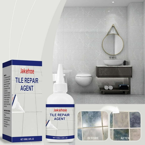 100ml Multi-Purpose Tile Filler Adhesive, Penetrating Repair Glue for Bathroom & Kitchen