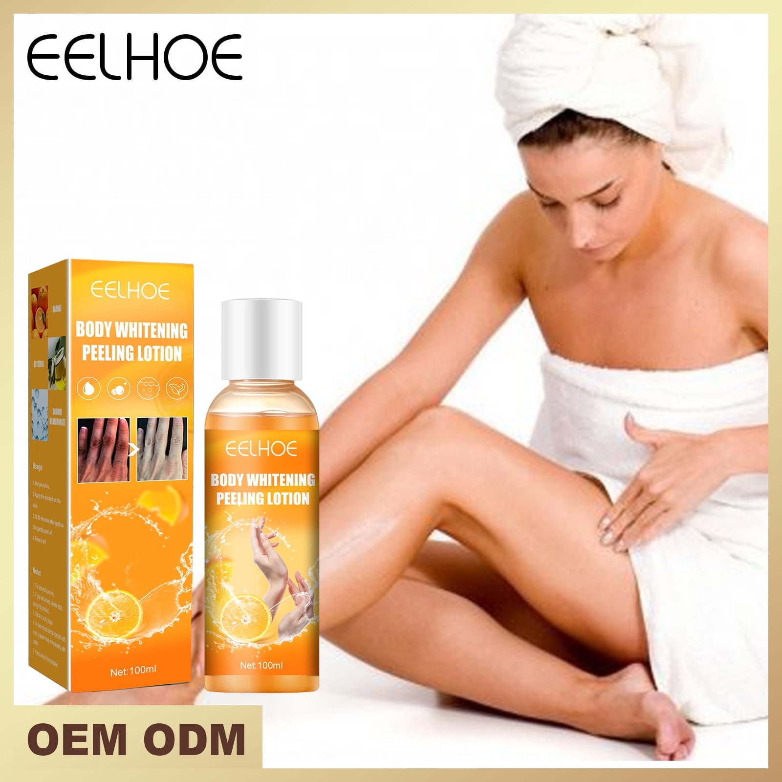 100ml Orange Vc Extract Peeling Lotion Dark Skin Exfoliator Skin Care Body Dead Skin Orange Whitening Scrubs & Bodys Treatments