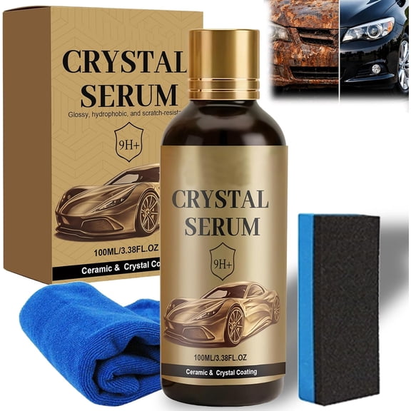 100ml PTZ Cristal Serum – Advanced Graphene Ceramic Coating for Cars |   9H Graphene, Ultimate Quick Effect Car Coating Spray for Shine & Protection, Nano Coat Restore for Paint, Glass & Wheel (2PCS)