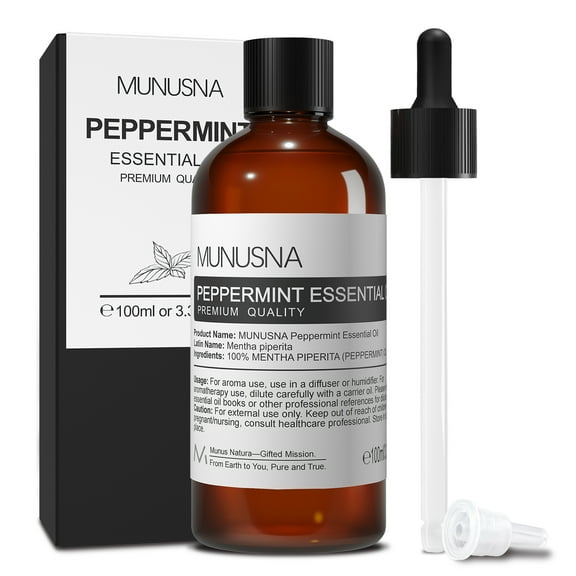 100ml Peppermint Essential Oil for Diffusers, Humidifiers, Aromatherapy, Candle Making Scents Oil