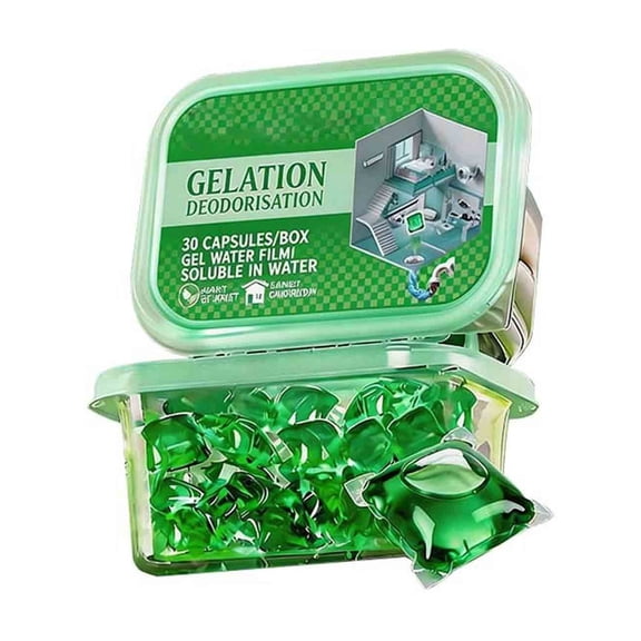 100ml Pipeline Deodorizer Beads, Long-lasting Sewer Odor Eliminator, Concentrated Drain Freshener to Remove Stinky Pipe Smell and Keep Continuous Fragrance for Kitchen, Bathroom Sewer Lines