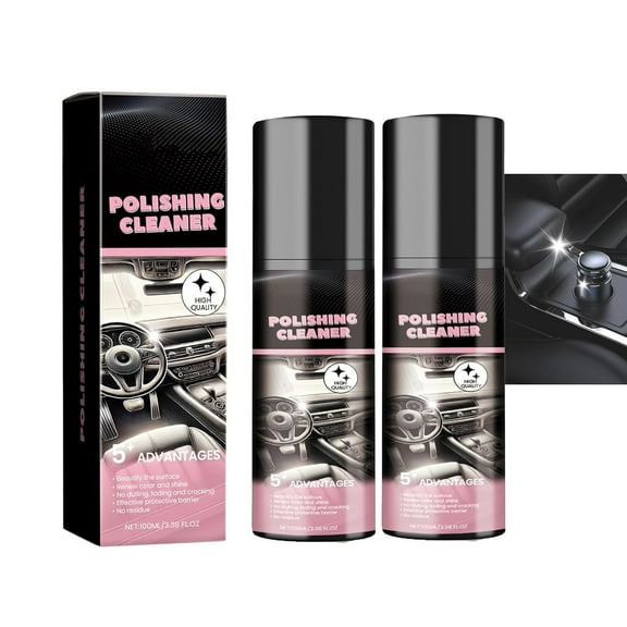 100ml Polishing Cleaner Car Interior,Polishing Car Interior Cleaner, Interior Detailer Spray Rejuvenation,Vehicle Interior Polish,Total Car Cleaner Interior