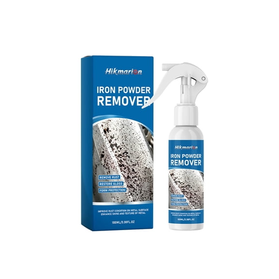 100ml Powder Remover Spray Fast Acting Cleaner For Metal Remover With Gloss Restoration & Protective Film For Car Wheels Home Kitchen Tools Hardware