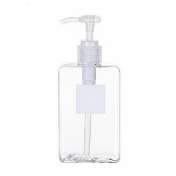 100ml Press-Down Hand Sanitizer Bottle - Empty Refillable Pump Dispenser | for Shower Shampoo, Lotion & Hand Soap | Portable Travel-Size Bottle with Easy Press Pump Reusable Plastic Container(White)