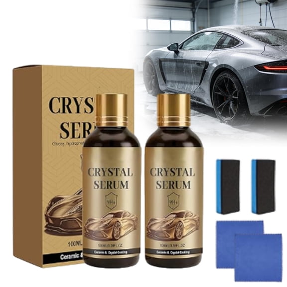 100ml Ptz Crystal Serum  Advanced Graphene Ceramic Coating for Cars | 9h Graphene, Car Coating Spray for Shine & Protection, Car Coating Cleaning & Care Spray, Quick Effect Coating Agent(2Pcs)