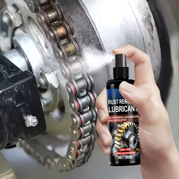 100ml Rust Remover Spray Rust Dissolver for Metal Lasting Protection Multipurpose Lubrication Steel Rust Stain Remover Metal Cleaner Spray for Vehicles Tools Chains
