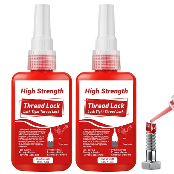 Thread Lock, 100ml High Strength Locktight Threadlock, Threadlocker Lock & Seal Nuts, Bolts, Stable and Anti-Rust