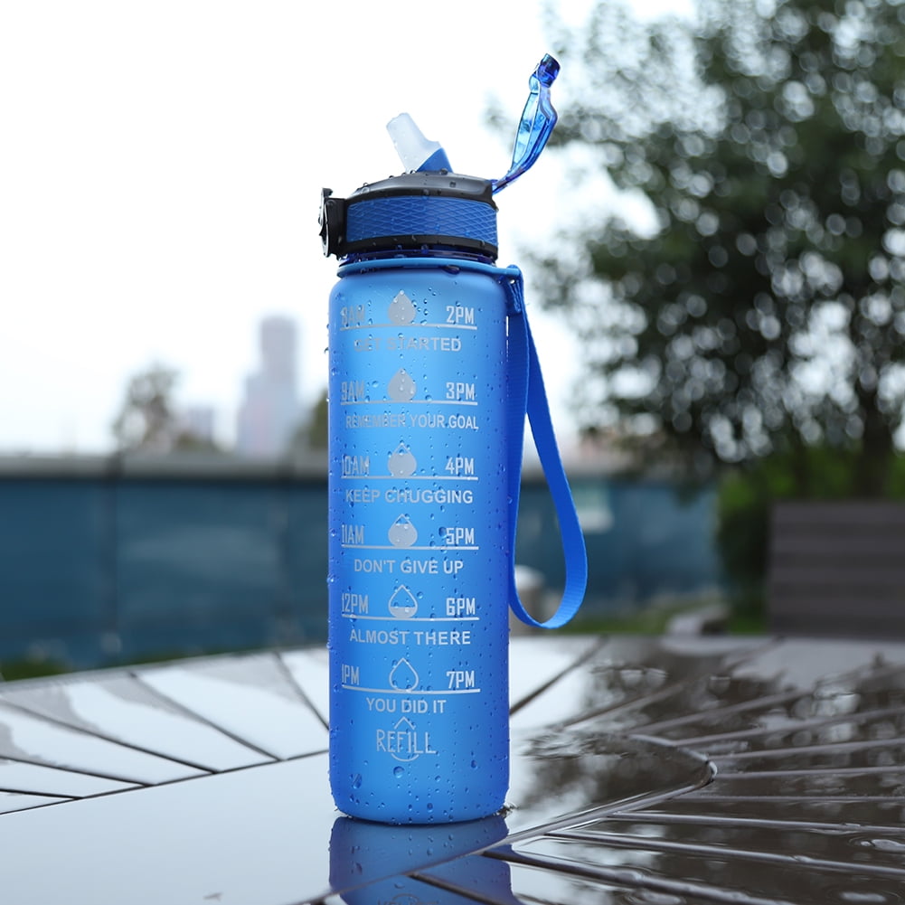 100ml Water Bottle Time Scale Outdoor Fitness Sports Bike Water