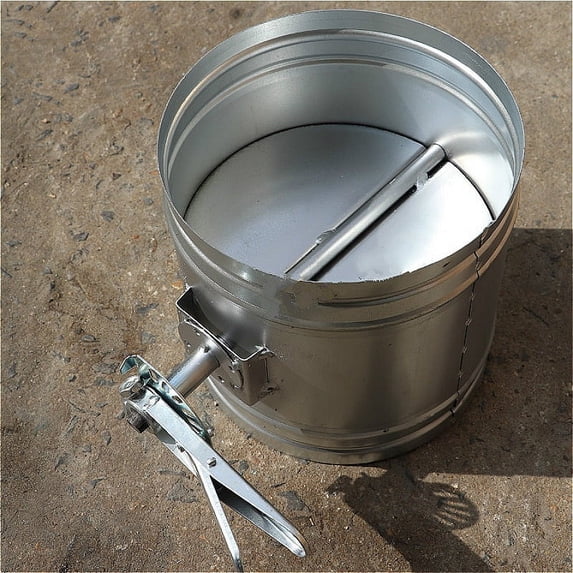 100mm 120mm 150mm 200mm Galvanized iron sheet duct damper manual air volume control valve butterfly valves for spiral duct