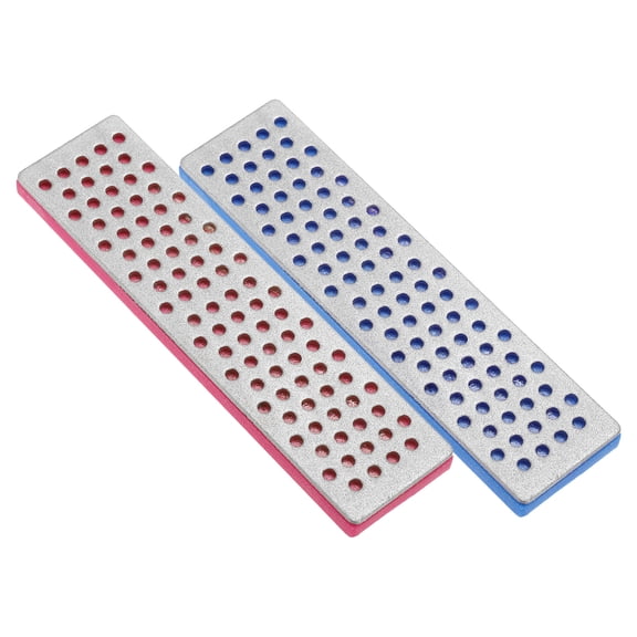 100mm 240 Grit Extra-Coarse Ski Snowboard Diamond Stone, Ski Edge Sharpener Diamond Edge File, Multicolored 2Pcs