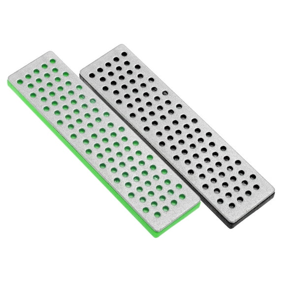 100mm 240 Grit Extra-Coarse Ski Snowboard Diamond Stone, Ski Edge Sharpener Diamond Edge Files, Multicolored 2 Pcs