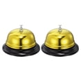 thumbnail image 1 of 100mm(3.94") Desk Bell Steel Electroplating Gold Tone 2 Pack, 1 of 5