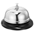 thumbnail image 1 of Uxcell 100mm(3.94") Desk Bell Steel Electroplating Silver Tone 1 Pack, 1 of 5