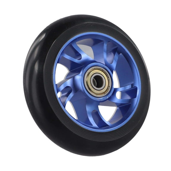 100mm Aluminum Hub Stunt Scooter Wheels Set with High Elasticity Polyurethane Tire 2pcs for Enhanced Performance
