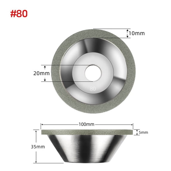 100mm Diamond Grinding Wheel Disc Cup Shaped Tungsten Steel Milling Cutter Tool
