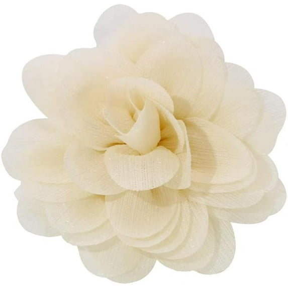 100mm Flower Brooches for Women Extra Large Rose Satin Fabric Lapel Pin Dainty Satin Fabric Brooch Big Camellia Flowers for Wedding Party Dance Clothes Accessories Jewelry for Banquet Ceremony