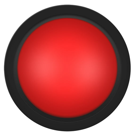 100mm Massive Arcade Button with LED Convexity Console Replacement(red)