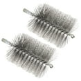 thumbnail image 1 of 100mm OD Bore Brush, 2pcs Tube Cleaning Brush Steel Wire Chimney Cleaning Brush Round M12 Threaded, 1 of 5