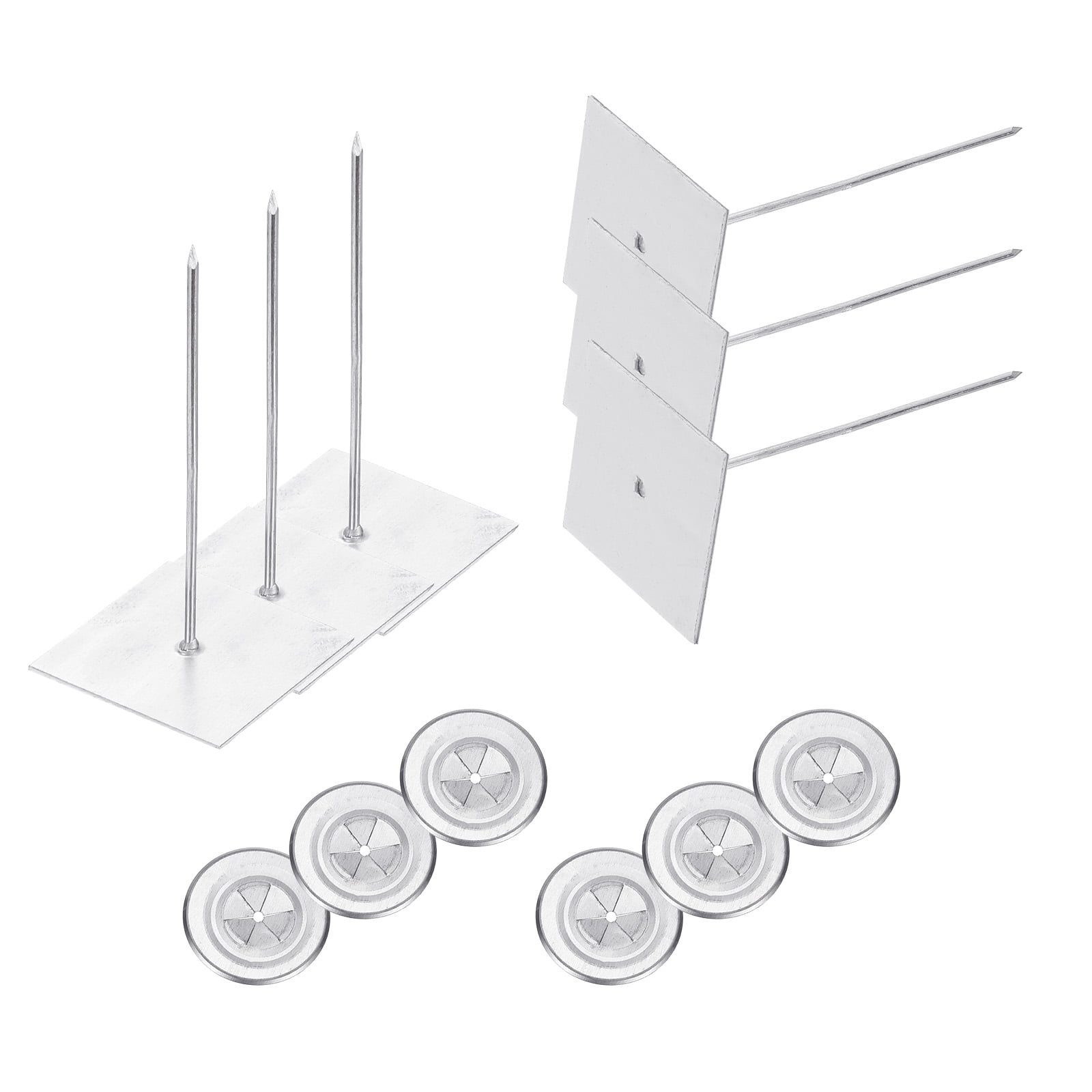 Uxcell Self Stick Insulation Pins, Self Locking Washers for Foam Board 100mm