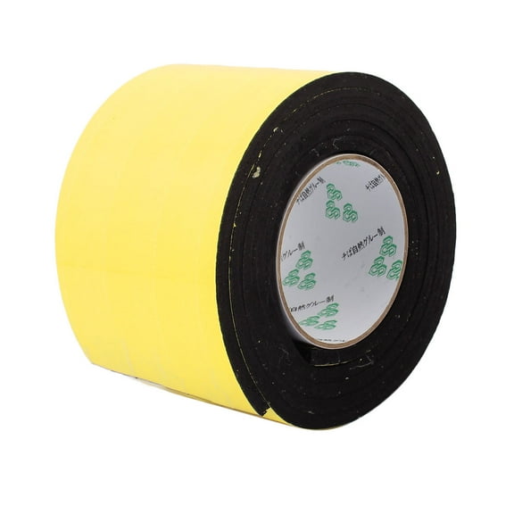 100mm x 6mm Single Sided Self Adhesive Shockproof Sponge Foam Tape 2M Length