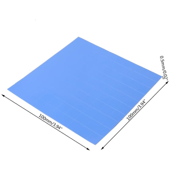 100mmx100mmx0.5mm 1Sheet/100PCS Thermal Pad GPU CPU Heatsink Cooling Conductive