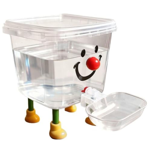 100oz Pet Water Dispenser with Large Capacity, No Electricity Required Automatic Water Filling with Dust Cover for Kittens, Puppies & Small Pets