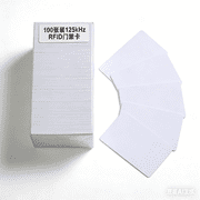 RAYCCI 100 Pack 125kHz RFID Proximity ID Cards, Read Only TK4100 EM4100 Chip, 0.8mm Thick, CR80 Standard Size for Access Control, Time Attendance & Door Entry