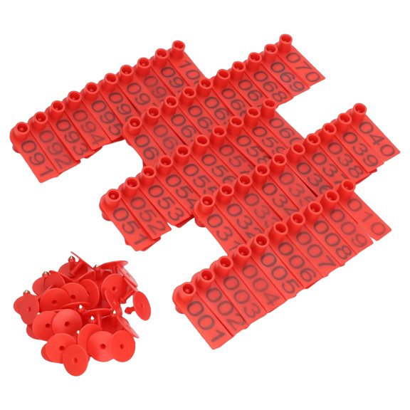 100pack Livestock Cattle Pigs Earcon Flexible Earcon Livestock Management Tool for Cattle Sheep Pigs