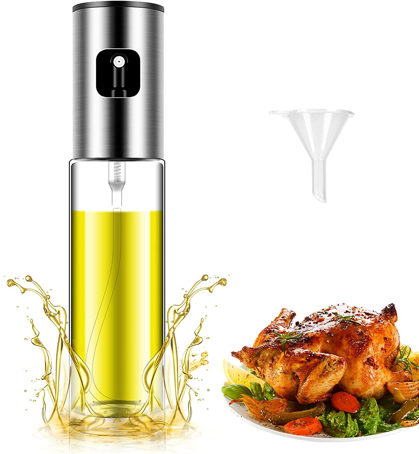 Charcoal Olive Oil Sprayer(set of 2) - 8oz (236ML)