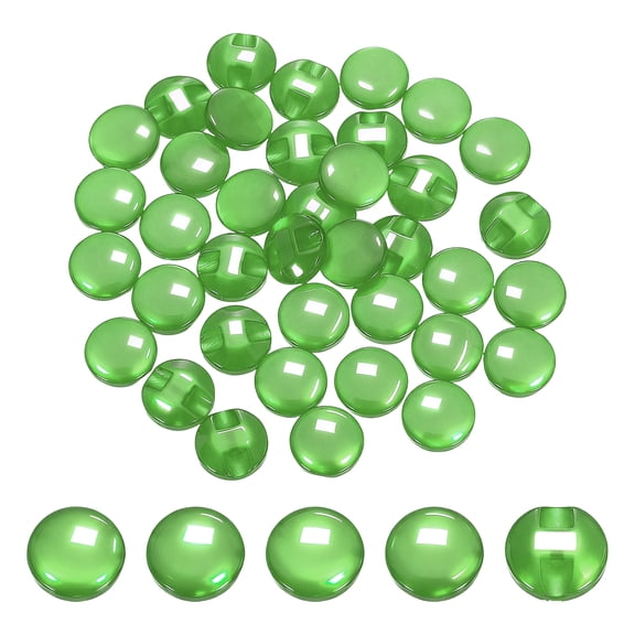 100pack Resin Shirt Buttons, 12.5mm/0.5" Shiny Pearlescent Cat's Eye Round Shiny Sewing Fasteners with Single Hole for Sweater Cardigan Pants Scrapbooking DIY Crafts, Grass Green