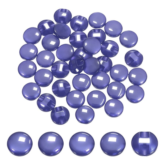 Uxcell 100Pack Resin Shirt Buttons 0.5" Shiny Pearlescent Cat's Eye for Sweater Cardigan Pants DIY Crafts Purple