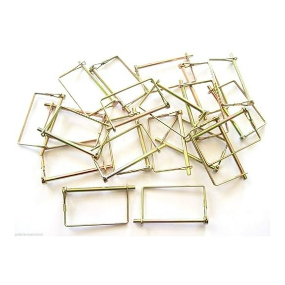 100pc 1/4" Square PTO Canopy Trailer Hitch Pins - Extra Long 3-15/16" LCPTC14 - For Trailer Locks, Awnings, Gate Latches & More