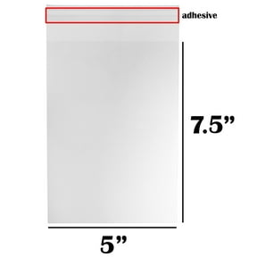 Clear Resealable Cellophane Bags – Thick 1.4 MIL Glossy, 100 Or 200 Count