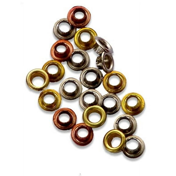 100pc 3/16" Metal Eyelets Shoes Clothes Crafts - 4 Colors