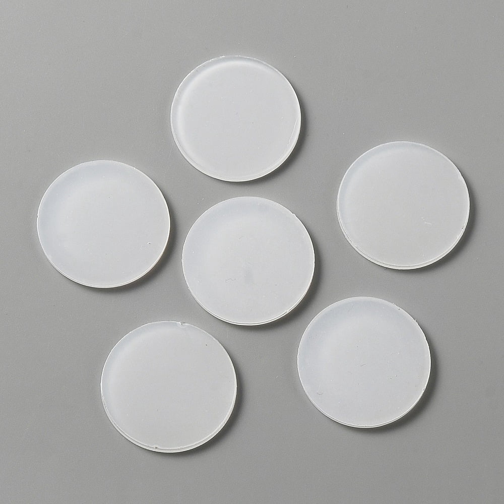100pc Acrylic Flat Round Action Figure Display Bases Clear 30x2mm ...