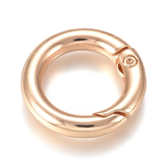 100pc Alloy Spring Gate Ring O Rings Light Gold 20x3.5mm Inner Diameter: 12.5mm