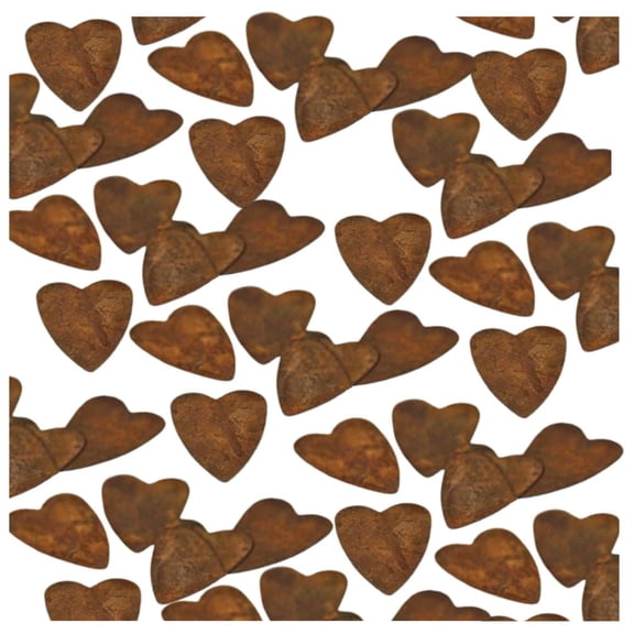 Factory Direct Craft Rustic Tin Folk Heart Cutouts, Pack of 100, 1-1/2 Inch Primitive Craft Hearts